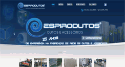 Desktop Screenshot of espirodutos.com.br